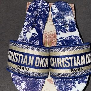 Navy Dior  Slides